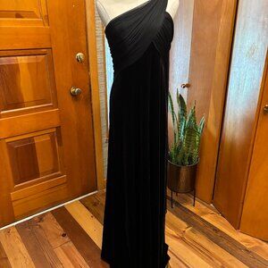 Stunning Black Velvet Gown